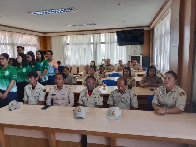 ประมวลภาพโครงการฝึกอบรมทบทวนเพิ่มประสิทธิภาพอาสาสมัครป้องกันภัยฝ่ายพลเรือน